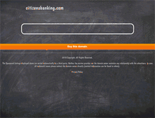 Tablet Screenshot of citizensbanking.com